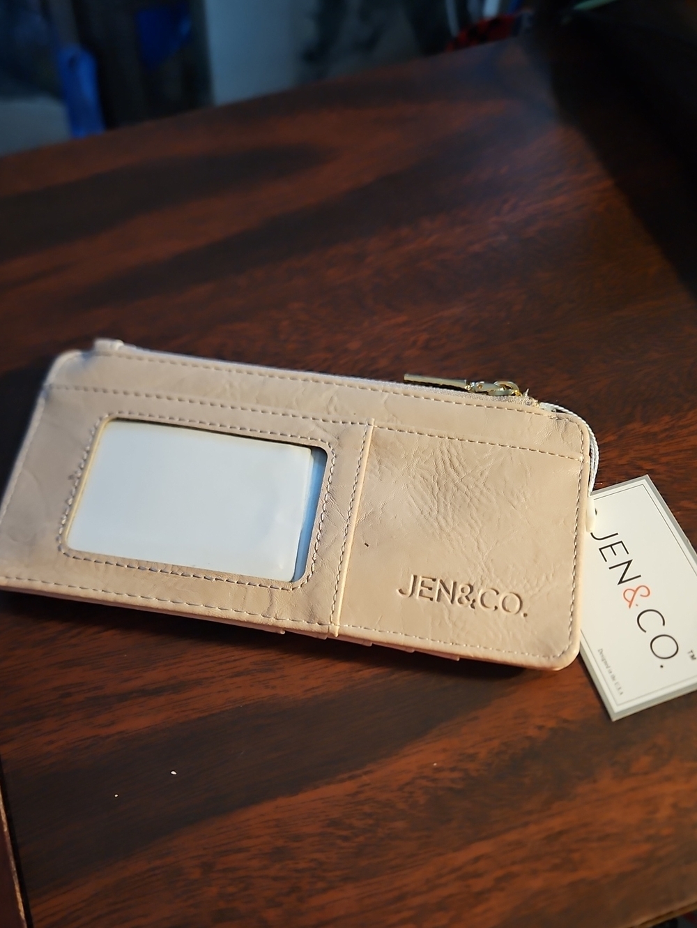 JEN & CO. Women's Pink Card & Key Holder Wallet